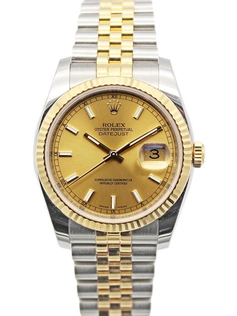 Rolex Datejust 36 116233 Datejust 36 mm Fluted Bezel Silver